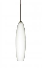 Besa Lighting RXP-439507-BR-L - Besa Pendant Zumi Bronze Opal Matte 1x35W Halogen, 15Ft. Cord