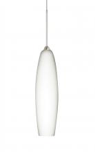 Besa Lighting RXP-439507-LED-SN-L - Besa Pendant Zumi Satin Nickel Opal Matte 1x5W LED, 15Ft. Cord