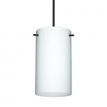 Besa Lighting RXP-440407-BK-L - Besa Stilo 7 Pendant Black Opal Matte 1x50W Halogen, 15Ft. Cord