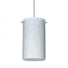 Besa Lighting RXP-440419-SN-L - Besa Stilo 7 Pendant Satin Nickel Carrera 1x50W Halogen, 15Ft. Cord