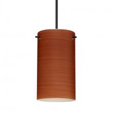 Besa Lighting RXP-4404CH-BK-L - Besa Stilo 7 Pendant Black Cherry 1x50W Halogen, 15Ft. Cord