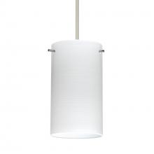 Besa Lighting RXP-4404KR-SN-L - Besa Stilo 7 Pendant Satin Nickel Chalk 1x50W Halogen, 15Ft. Cord