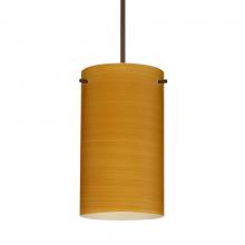 Besa Lighting RXP-4404OK-BR-L - Besa Stilo 7 Pendant Bronze Oak 1x50W Halogen, 15Ft. Cord