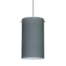 Besa Lighting RXP-4404TN-SN-L - Besa Stilo 7 Pendant Satin Nickel Titan 1x50W Halogen, 15Ft. Cord