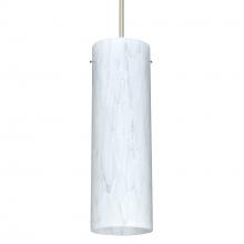 Besa Lighting RXP-493019-SN-L - Besa Copa Pendant, Carrera, Satin Nickel, 1x50W Halogen, 15Ft. Cord