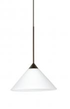 Besa Lighting X-117607-BR - Besa Pendant For Multiport Canopy Kona Bronze White 1x50W Halogen