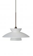 Besa Lighting X-271825-BR - Besa Pendant For Multiport Canopy Trilo 7 Bronze Frost 1x50W Halogen