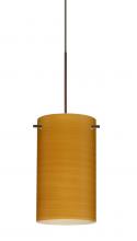 Besa Lighting X-4404OK-LED-BR-L - Besa Stilo 7 Pendant for Multiport Canopy Oak Bronze 1x5W LED, 15Ft. Cord