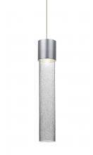 Besa Lighting X-WAND12CL-LED-SN-L - Besa, Wanda 12 Cord Pendant For Multiport Canopy, Clear Bubble, Satin Nickel Finish,