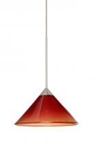 Besa Lighting 1XP-117681-SN - Besa Pendant Kona Satin Nickel Sunset 1x50W Halogen