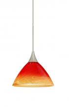 Besa Lighting 1XP-1743SL-SN - Besa Pendant Domi Satin Nickel Solare 1x50W Halogen