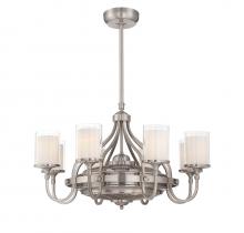 Savoy House 36-329-FD-SN - Etesian 8-Light Fan D'Lier in Satin Nickel