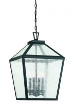 Savoy House 5-104-BK - Woodstock 4-Light Outdoor Hanging Lantern in Black