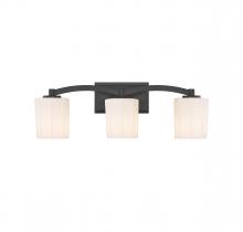 Savoy House 8-7710-3-BK - Whitney 3-Light Bathroom Vanity Light in Matte Black