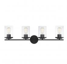 Savoy House 8-8020-4-BK - Marshall 4-Light Bathroom Vanity Light in  Matte Black