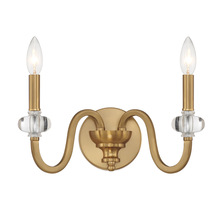 Savoy House 9-5800-2-322 - Bergdorf 2-Light Wall Sconce in Warm Brass