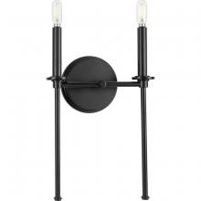 Progress P710107-31M - Elara Collection Two-Light New Traditional Matte Black Wall Light