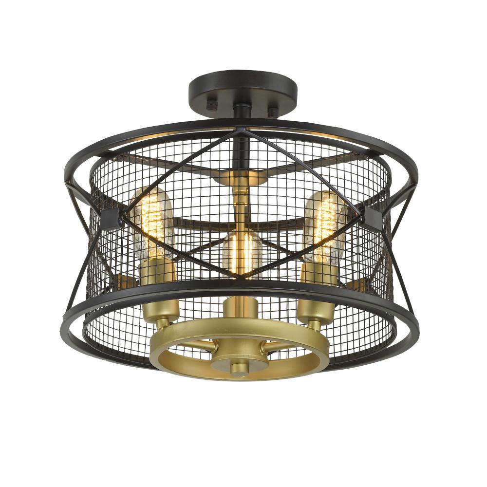 Harlequin 3-Lt Ceiling Light