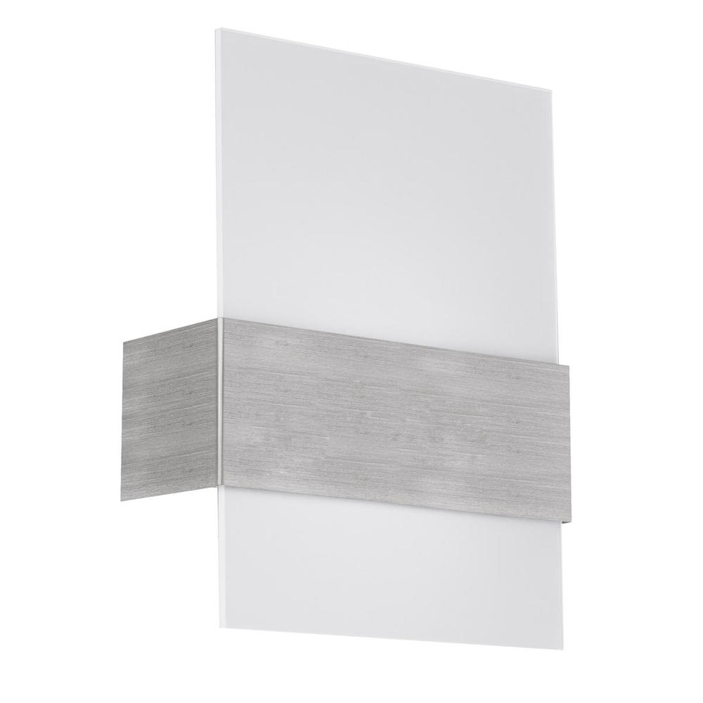 1x100W Wall Light With Matte Nickel Finish & Satin Glass