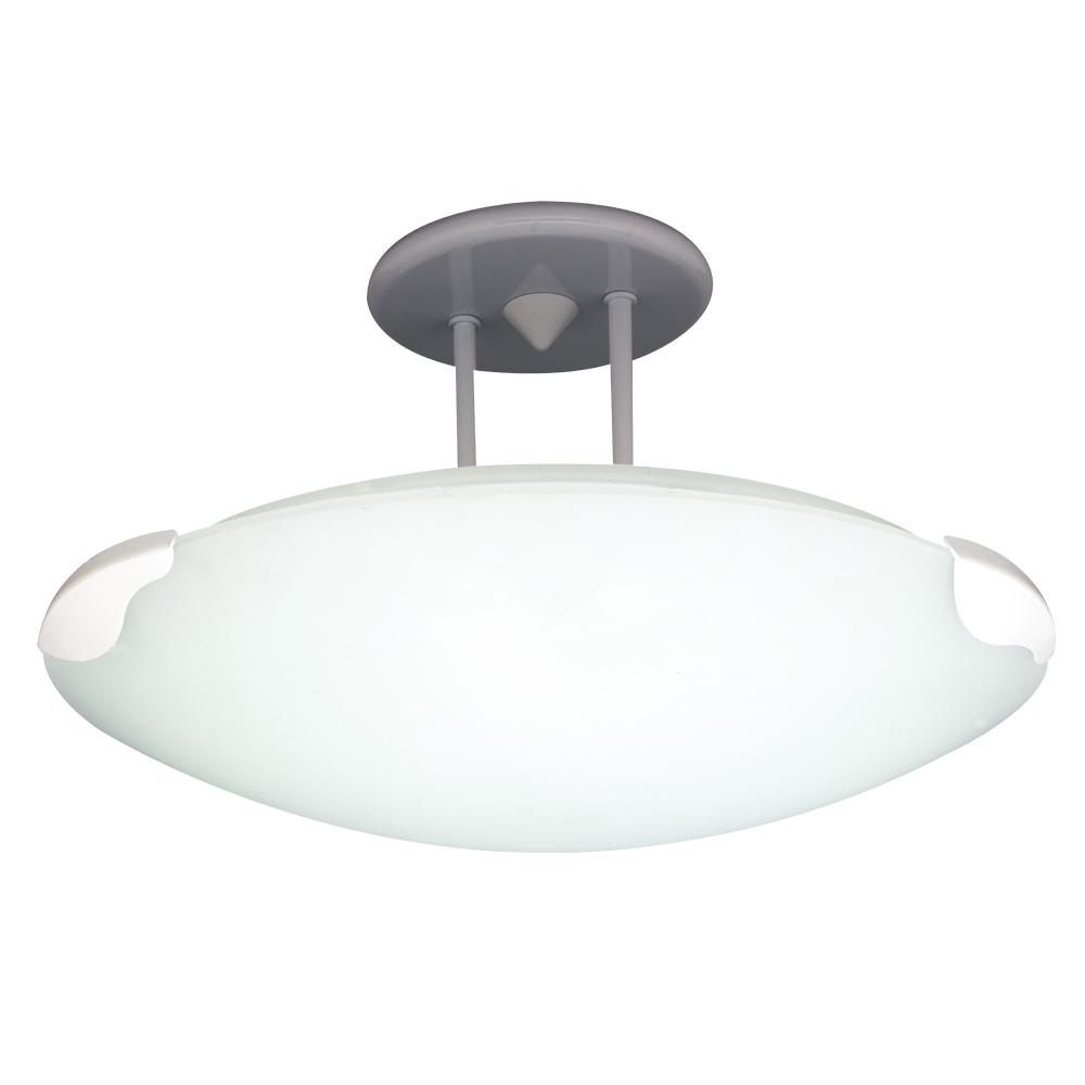 PLC 1 Light Semi Flush Mount Concord Collection 1914 WH