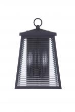 Craftmade ZA4114-MN - Armstrong 3 Light Medium Outdoor Wall Lantern in Midnight