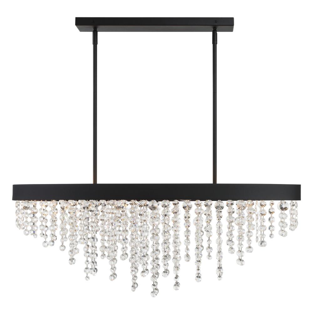 Winham 8 Light Black Forged Chandelier