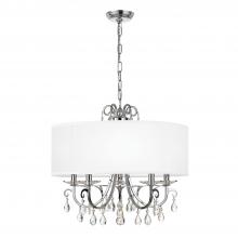 Crystorama 6625-CH-CL-SAQ - Othello 5 Light Spectra Crystal Polished Chrome Chandelier