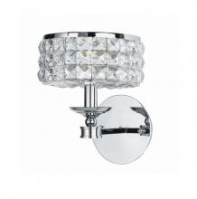 Crystorama 801-CH-CL-MWP - Chelsea 1 Light Polished Chrome Sconce