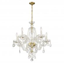 Crystorama CAN-A1306-PB-CL-SAQ - Candace 5 Light Spectra Crystal Polished Brass Chandelier