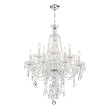 Crystorama CAN-A1312-CH-CL-MWP - Candace 12 Light Polished Chrome Chandelier