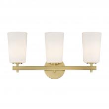 Crystorama COL-103-AG - Colton 3 Light Aged Brass Sconce