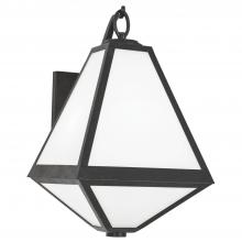 Crystorama GLA-9722-OP-BC - Brian Patrick Flynn for Crystorama Glacier 2 Light Black Charcoal Outdoor Sconce