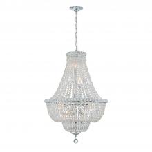 Crystorama ROS-A1009-CH-CL-MWP - Roslyn 9 Light Polished Chrome Chandelier