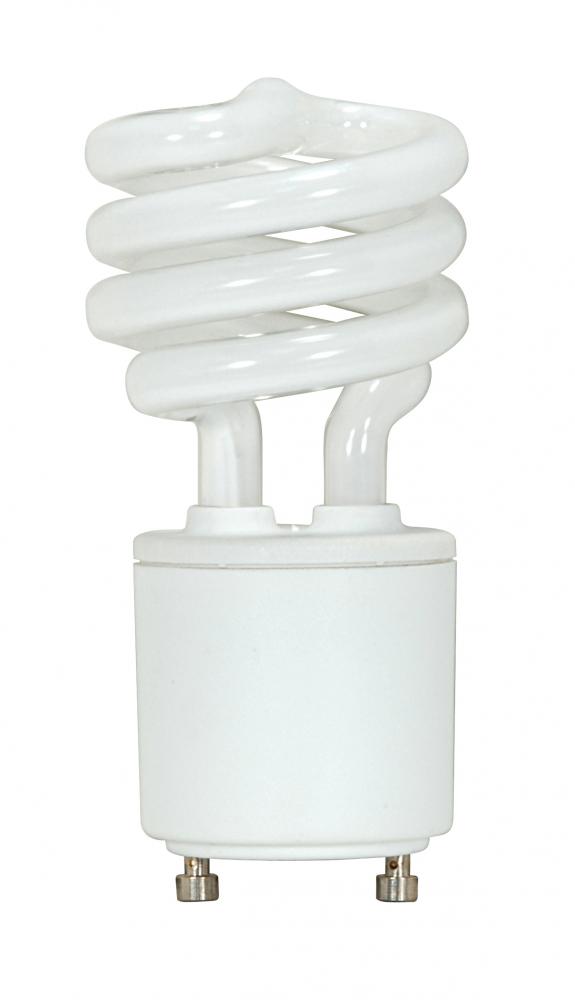 9 Watt; Mini Spiral Compact Fluorescent; 2700K; 82 CRI; GU24 base; 120 Volt