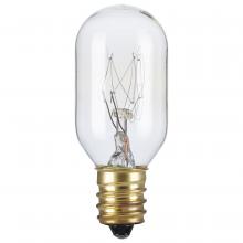 Satco Products Inc. S2752 - 25 Watt T7 Incandescent; Clear; Candelabra base; 130 Volt