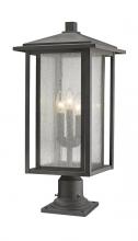 Z-Lite 554PHXLR-533PM-ORB - 3 Light Outdoor Pier Mounted Fixture