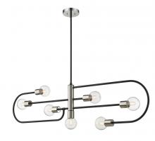 Z-Lite 621-7L-MB-PN - 7 Light Linear Chandelier