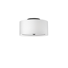 Dainolite POR-163FH-MB-WH - 3LT Incand Flush Mount, MB with WH Shade