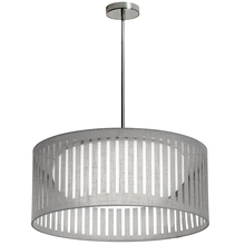 Dainolite SDLED-20P-GRY - 22W Slit Drum Pendant, Grey Shade