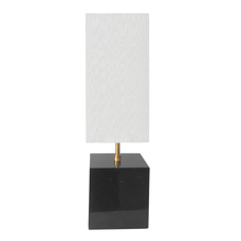 Dainolite TOD-221T-BK-AGB - 1LT Incandescent table lamp BK/AGB, White Shade