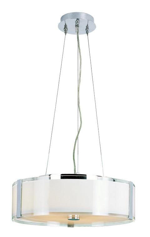 5LT PENDANT-OPAL/CLEAR GLASS-A