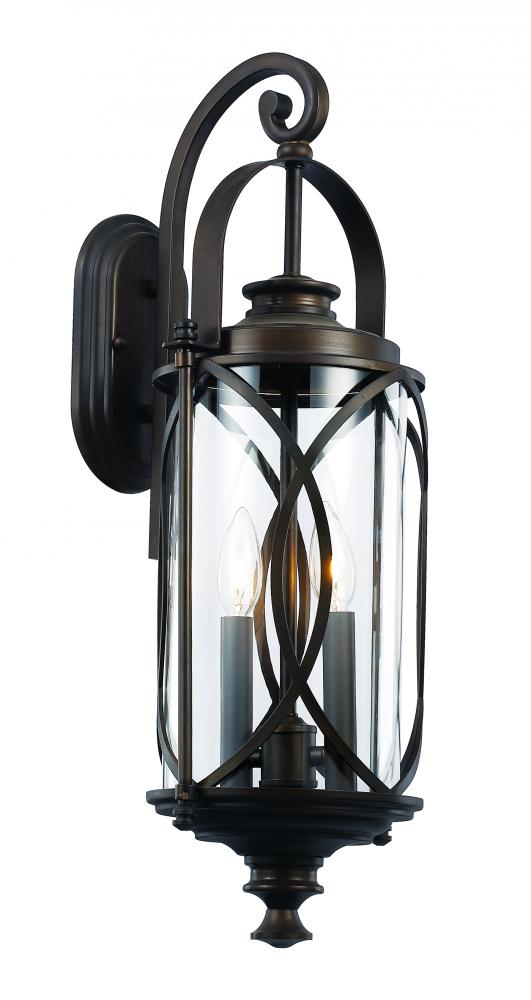 2LT WALL LANTERN-MED-INTERLOCK