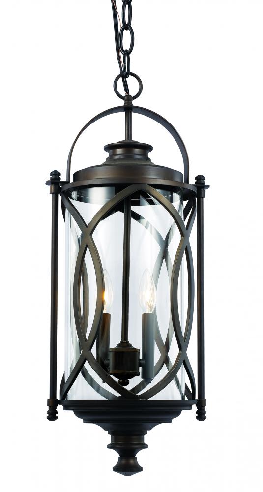 2LT HANGING LANTERN-MD-INTERLO