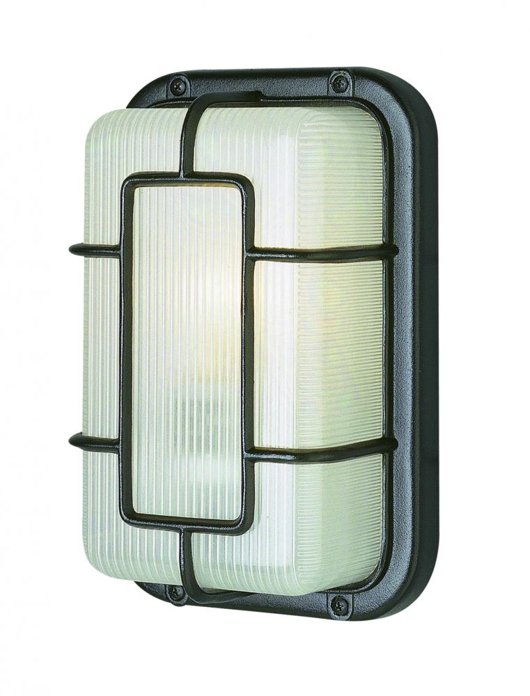 Walker 1-Light Metal and Acrylic Bulkhead Outdoor Wall Light