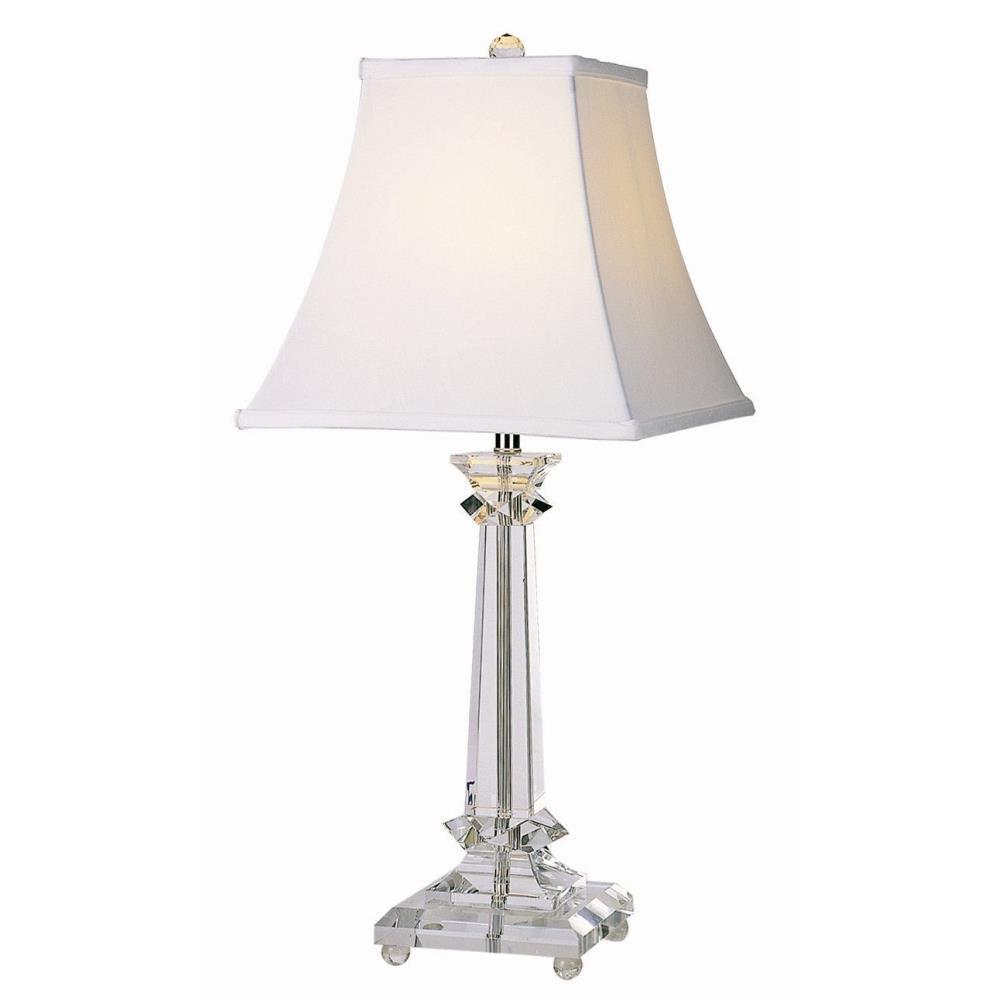 One Light Polished Chrome Table Lamp