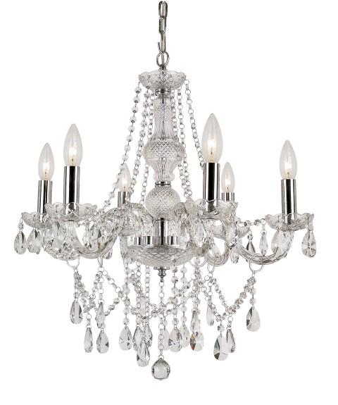 6 LT CRYSTAL CHANDELIER (9004-