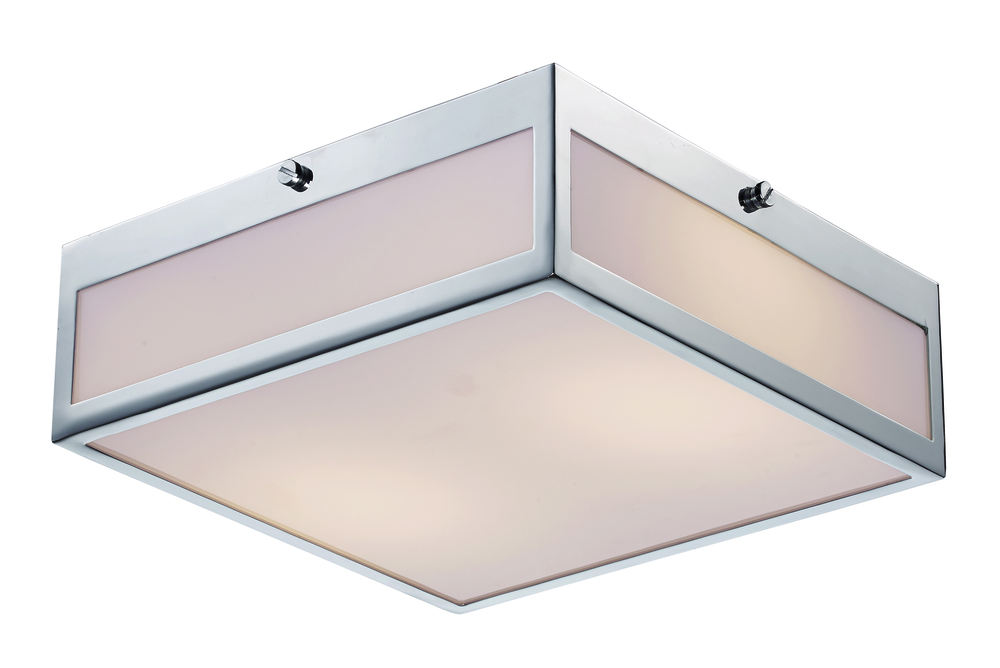 LED FLUSH SQ WHITE ACRY SML-PC