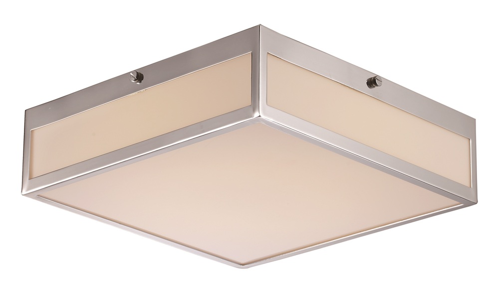 LED FLUSH SQ WHITE ACRY MED-PC