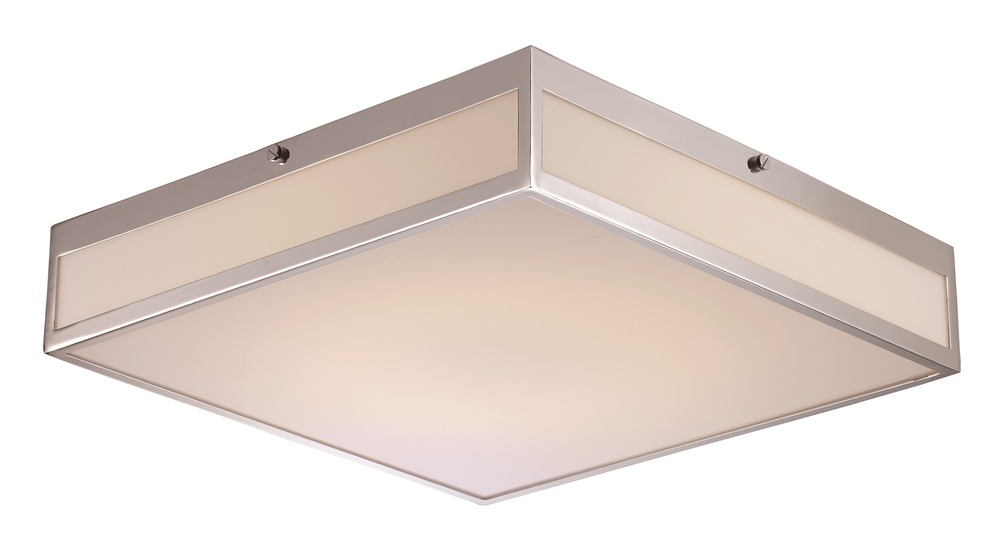 LED FLUSH SQ WHITE ACRY LRG-PC