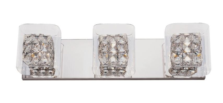 3LT-VANITY-SQUARE CRYSTAL-CHRO